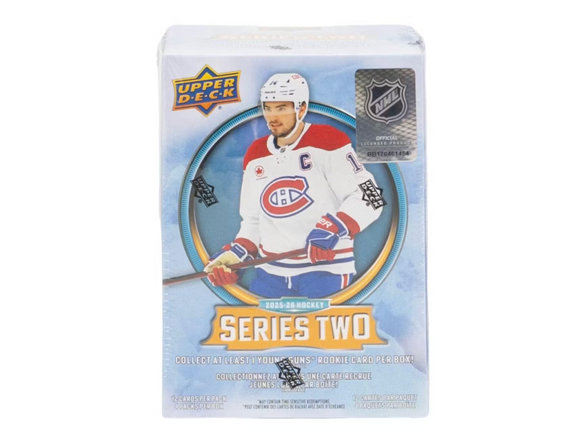 2025-26 Upper Deck Series 2 Hockey 4-Pack Blaster Box