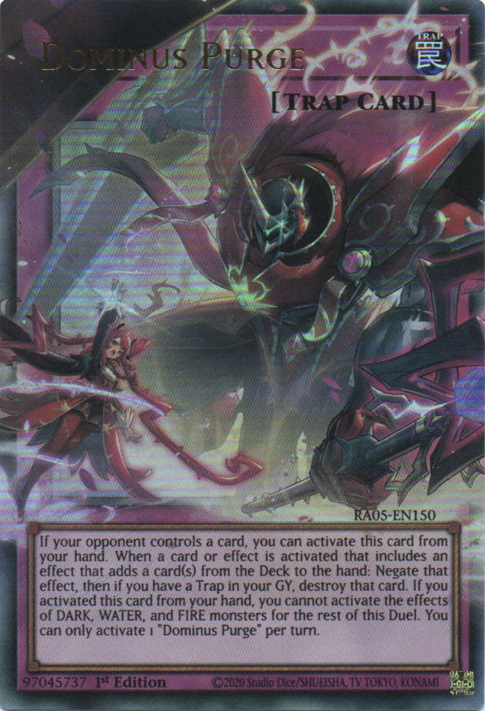 [ULTRA RARE] Dominus Purge (OVERFRAME) - RA05-EN150 - 1st Edition ...