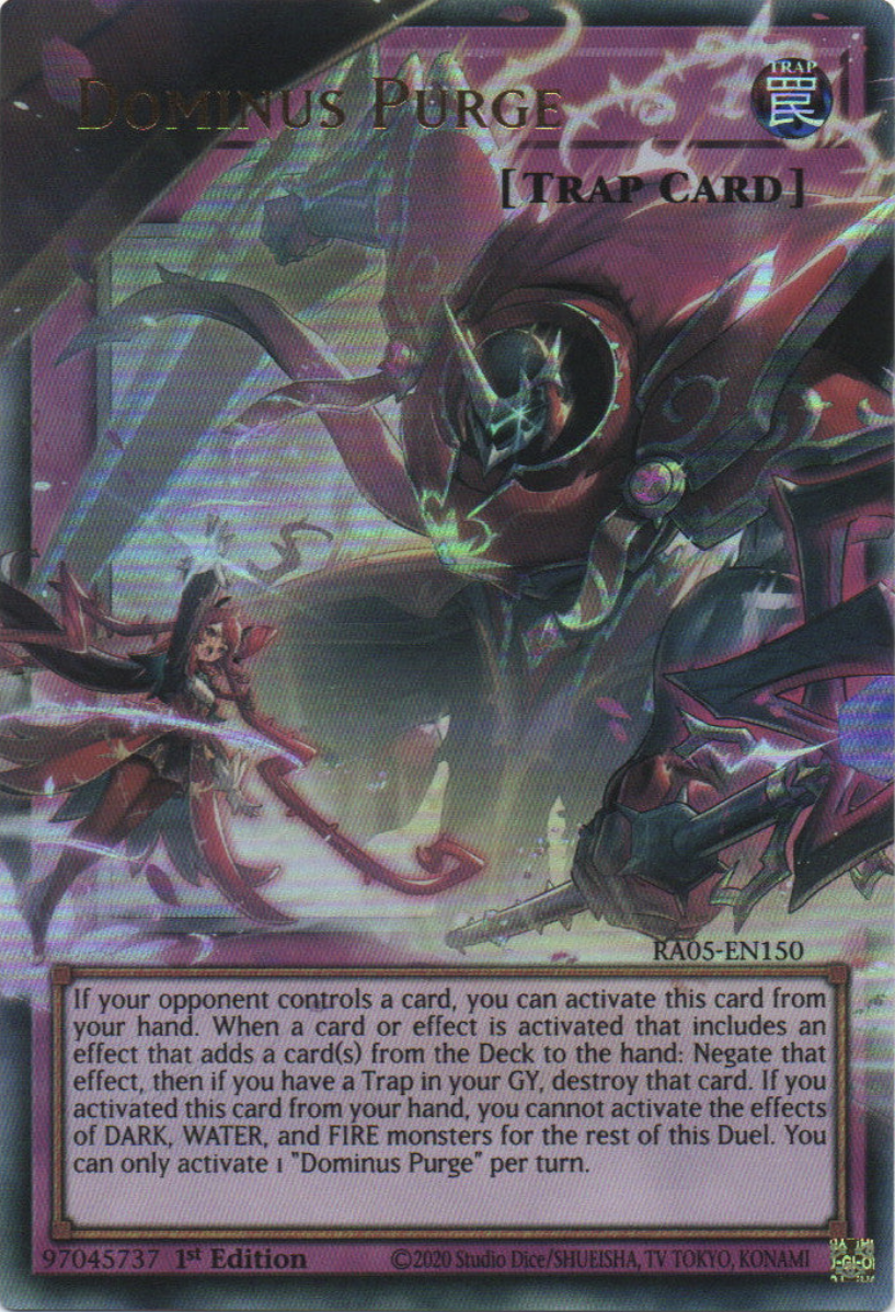 [ULTRA RARE]  Dominus Purge (OVERFRAME) - RA05-EN150 - 1st Edition