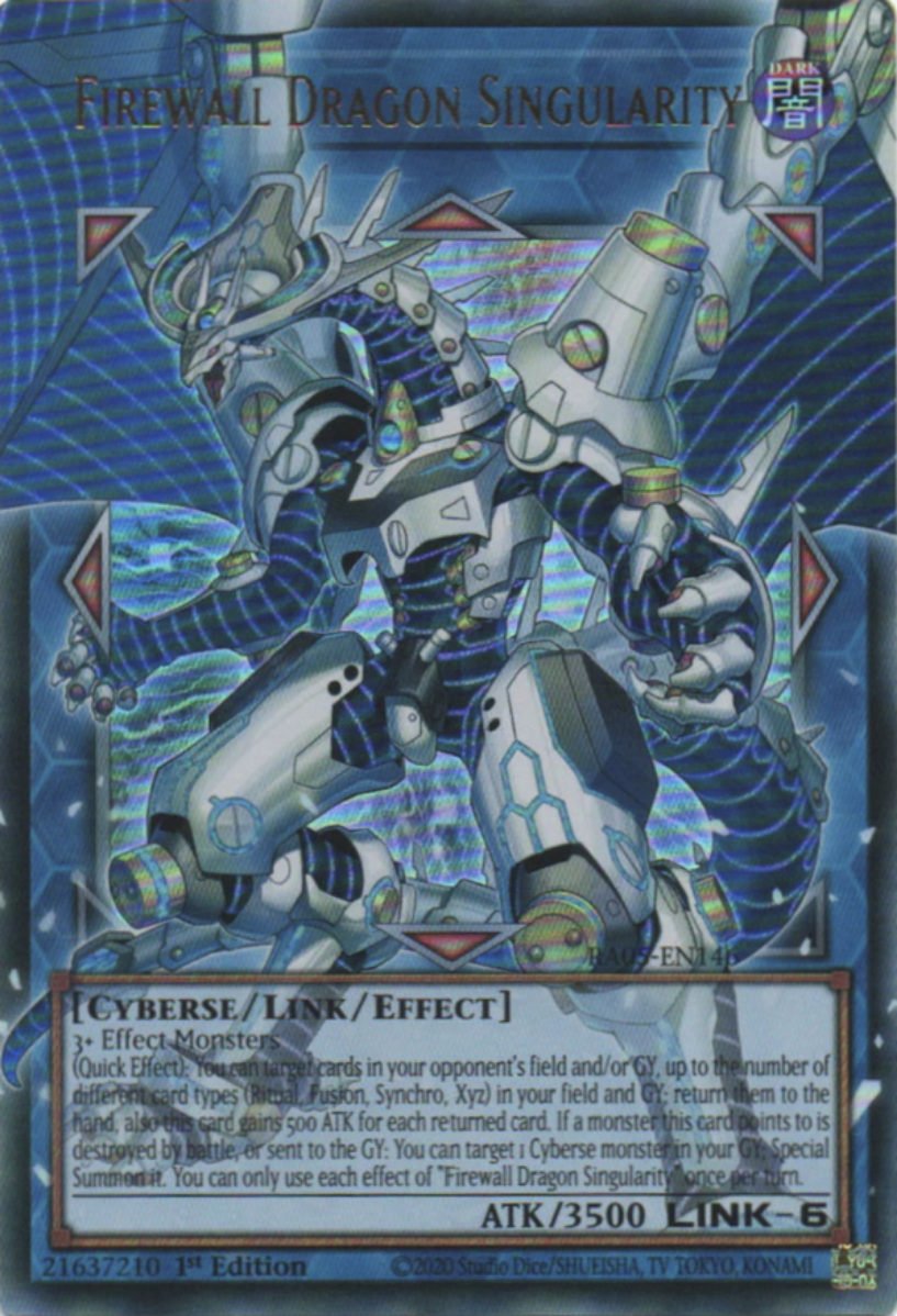 [ULTRA RARE]  Firewall Dragon Singularity (OVERFRAME) - RA05-EN146 - 1st Edition