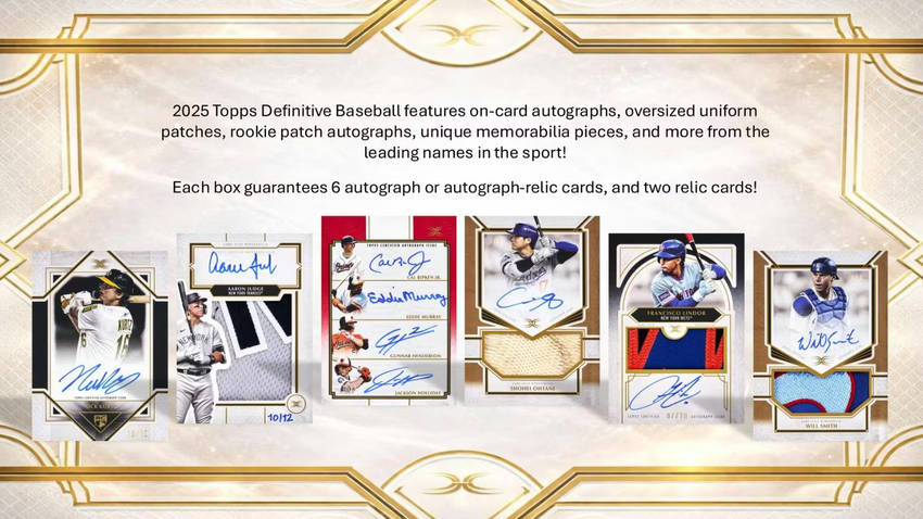 2025 Topps Definitive Collection Baseball Hobby Box