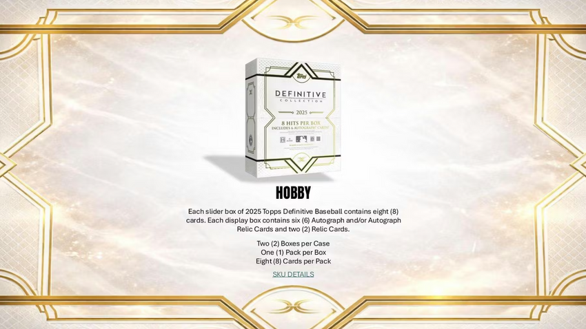 2025 Topps Definitive Collection Baseball Hobby Box
