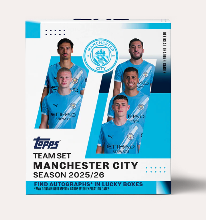 2025-26 Topps Soccer Manchester City Team Set Box