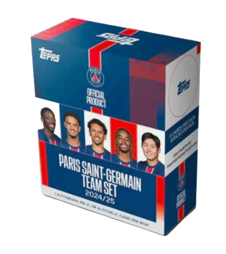 2024-25 Topps Soccer Paris Saint-Germain PSG Team Set Box