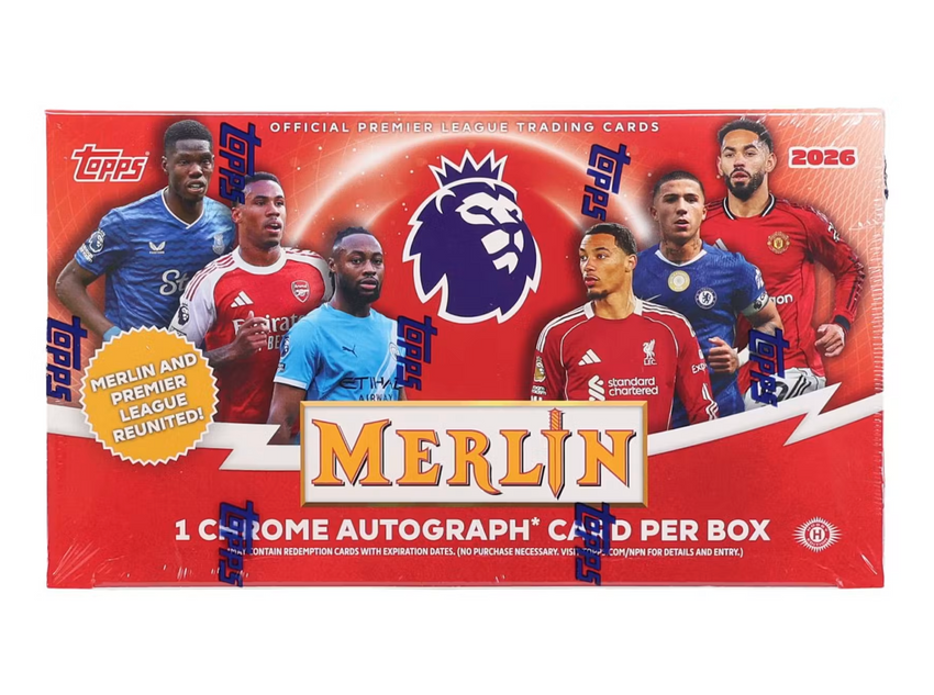 2025-26 Topps Merlin Premier League EPL Soccer Hobby Box
