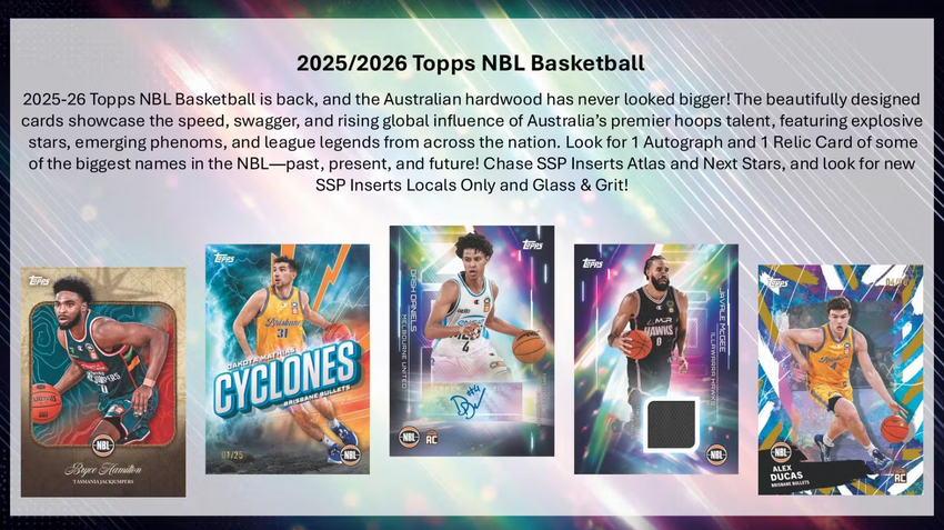 2025-26 Topps NBL Basketball Hobby Box