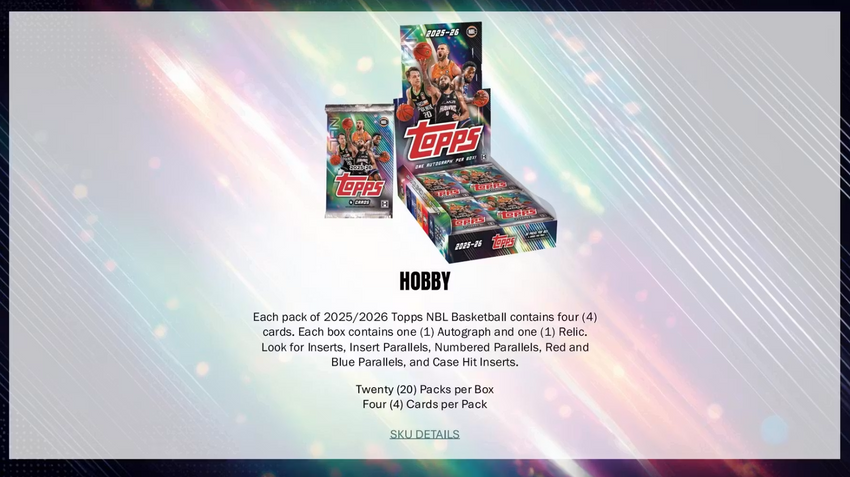 2025-26 Topps NBL Basketball Hobby Box