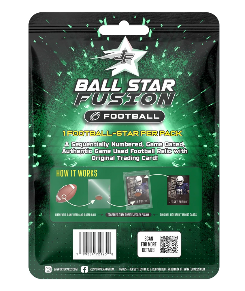 2025 Jersey Fusion Ball Star Football Hobby Pack