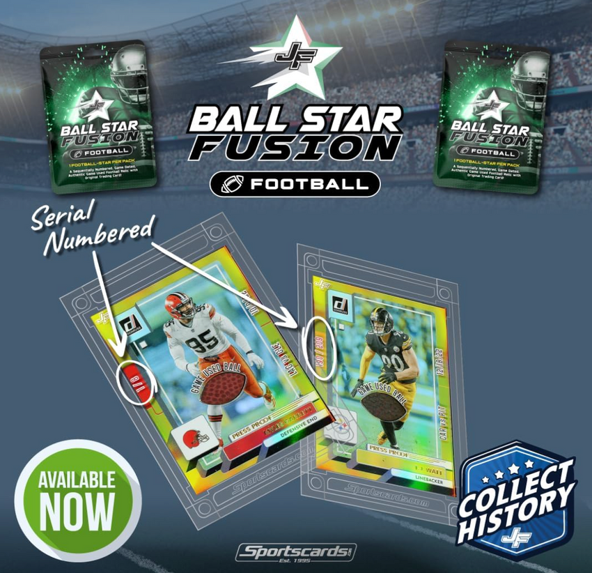 2025 Jersey Fusion Ball Star Football Hobby Pack