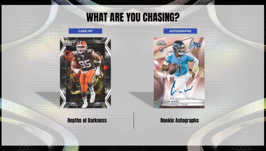 2025 Topps Chrome Black Football Hobby Box (Pre Order)