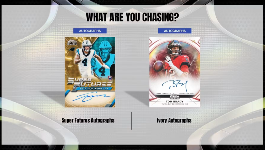 2025 Topps Chrome Black Football Hobby Box (Pre Order)