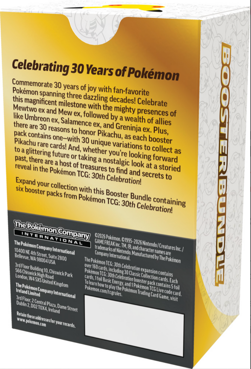 Pokemon TCG 30th Celebration Booster Bundle-Cherry Collectables