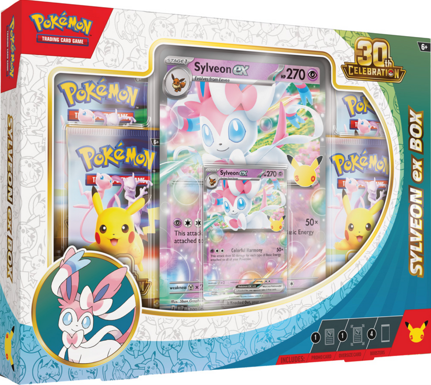 Pokemon TCG 30th Celebration Sylveon ex Box
