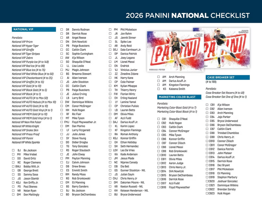 2026 Panini National VIP Exclusive Silver Pack (Pre Order)