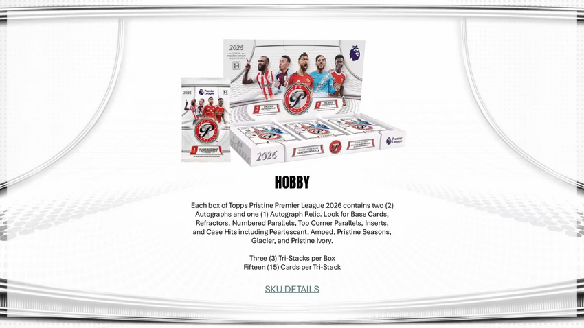 2026 Topps Pristine Premier League EPL Soccer Hobby Box