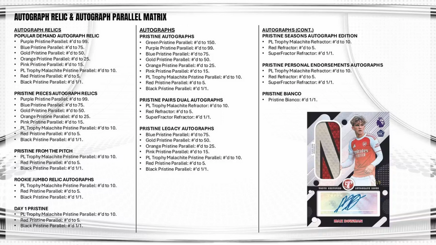 2026 Topps Pristine Premier League EPL Soccer Hobby Box