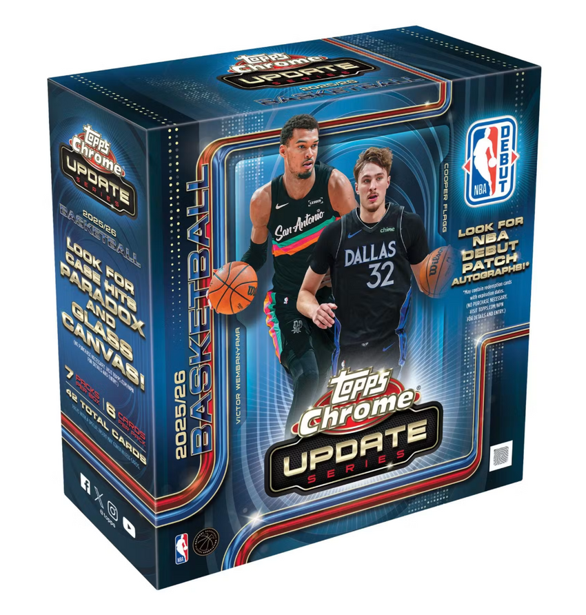 2025-26 Topps Chrome Update Series Basketball Mega Box (Pre Order)