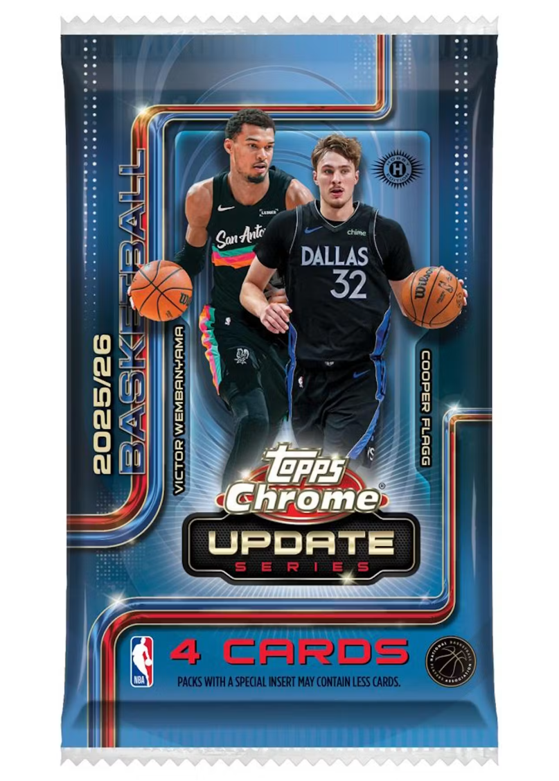 2025-26 Topps Chrome Update Series Basketball Hobby Box (Pre Order)