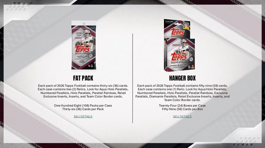 2026 Topps Football Hobby Box (Pre Order)