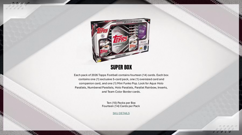2026 Topps Football Hobby Box (Pre Order)