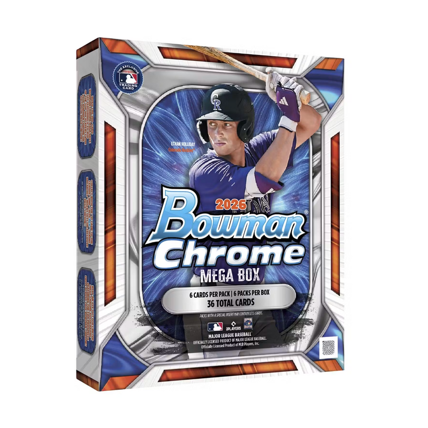 2026 Topps Chrome Bowman Baseball Mega Box (Pre-Order)