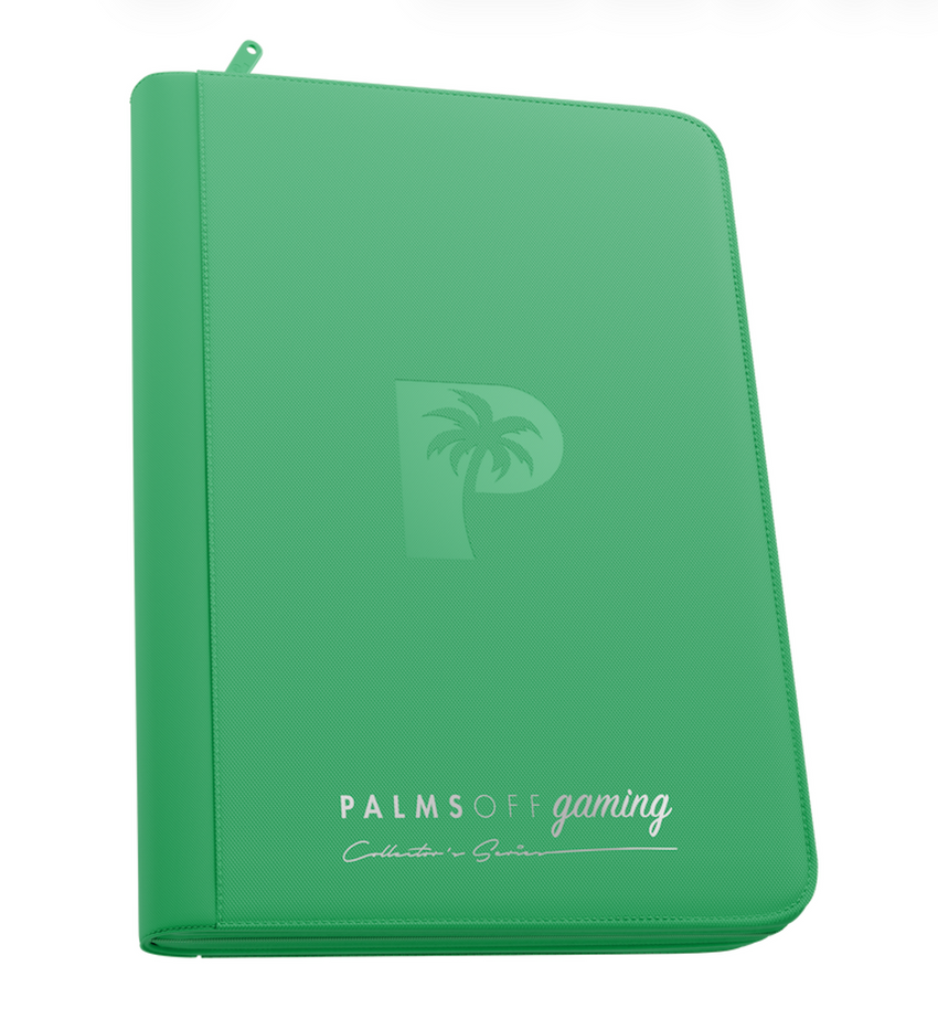 Palms Off Gaming Collectors Series 9 Pocket Zip Binder Green
