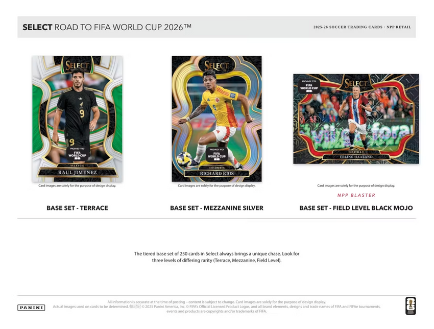 2025-26 Panini Select Road to FIFA World Cup Soccer Mega Box