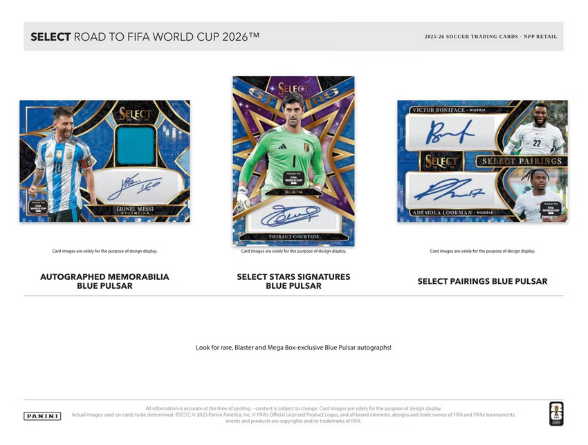 2025-26 Panini Select Road to FIFA World Cup Soccer Mega Box