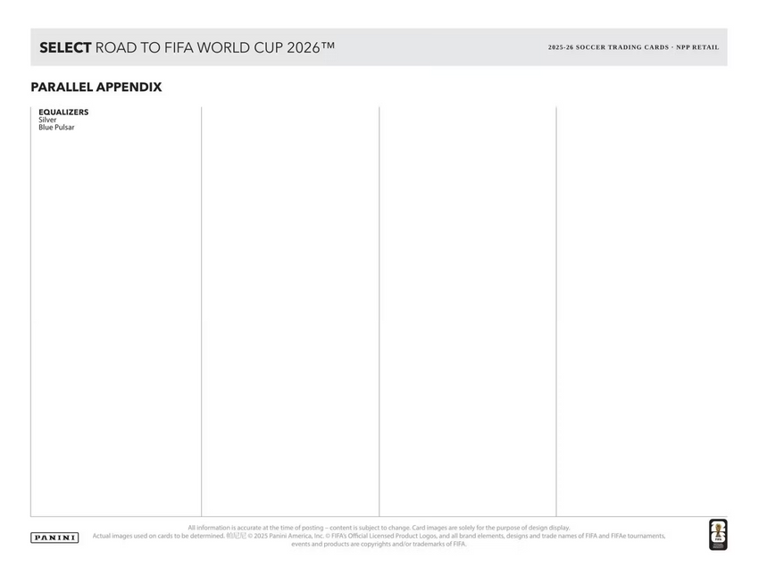 2025-26 Panini Select Road to FIFA World Cup Soccer Mega Box