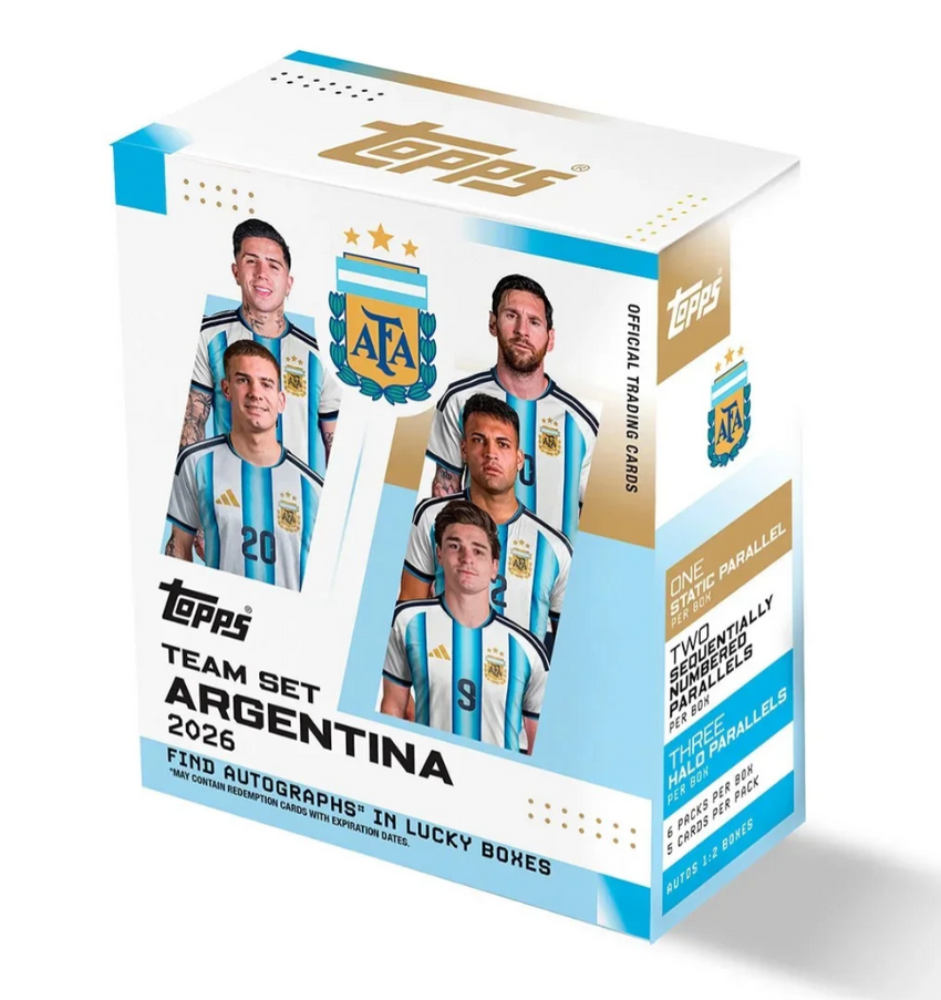 2025-26 Topps Soccer Argentina Team Set Box