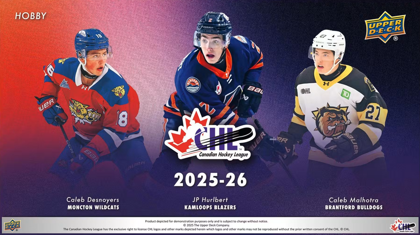 2025-26 Upper Deck CHL Hockey Hobby Box