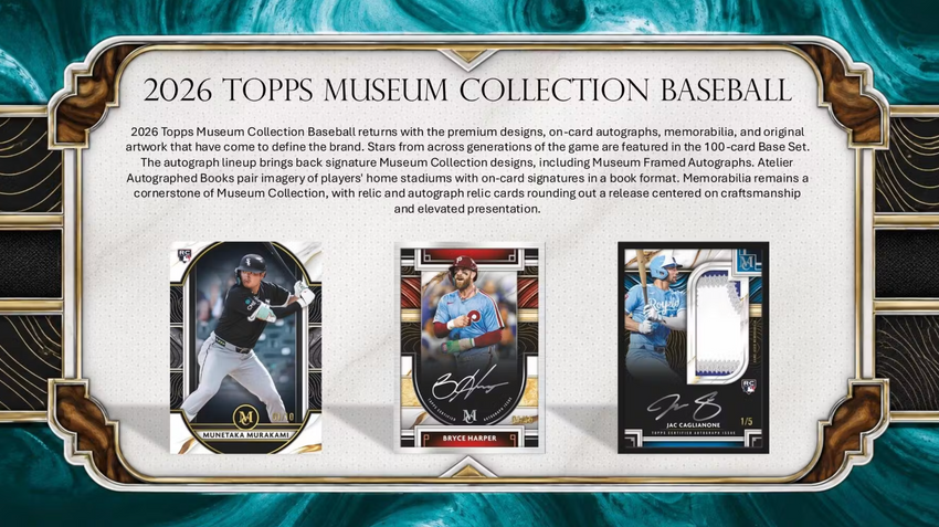 2026 Topps Museum Collection Baseball Hobby Box (Pre Order)