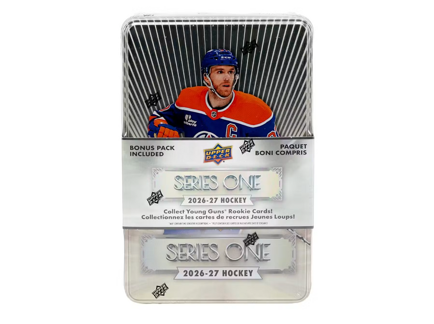 2026-27 Upper Deck Series 1 Hockey Tin Box (Pre Order)-Cherry Collectables