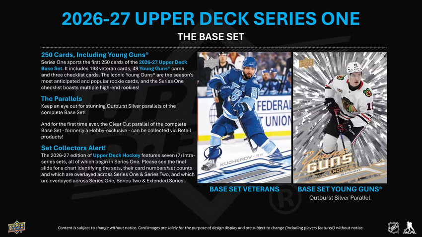 2026-27 Upper Deck Series 1 Hockey Tin Box (Pre Order)-Cherry Collectables