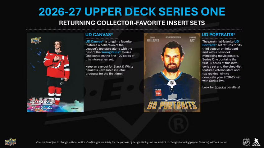 2026-27 Upper Deck Series 1 Hockey Tin Box (Pre Order)-Cherry Collectables