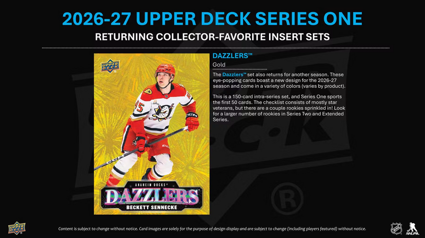 2026-27 Upper Deck Series 1 Hockey Tin Box (Pre Order)-Cherry Collectables
