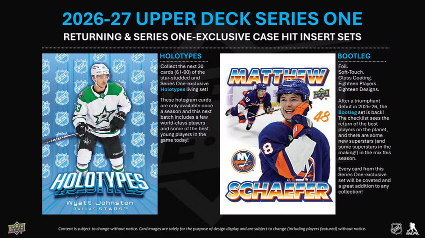2026-27 Upper Deck Series 1 Hockey Tin Box (Pre Order)-Cherry Collectables