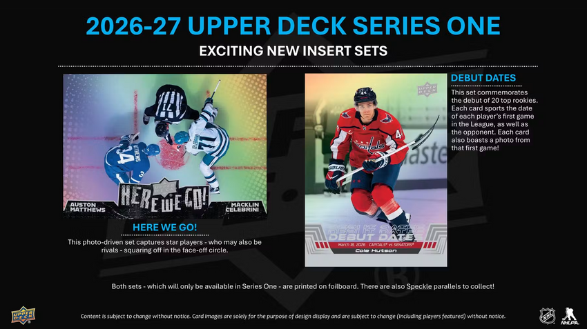 2026-27 Upper Deck Series 1 Hockey Tin Box (Pre Order)-Cherry Collectables