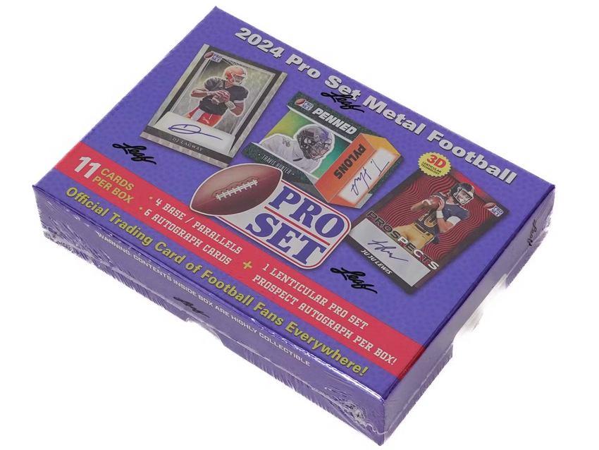 2024 Leaf Pro Set Metal Football Hobby Box