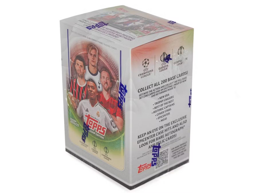 2024-25 Topps UEFA Club Competitions Soccer 7-Pack Blaster Box
