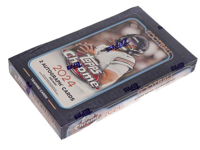 2024 Topps Chrome Football Hobby Box