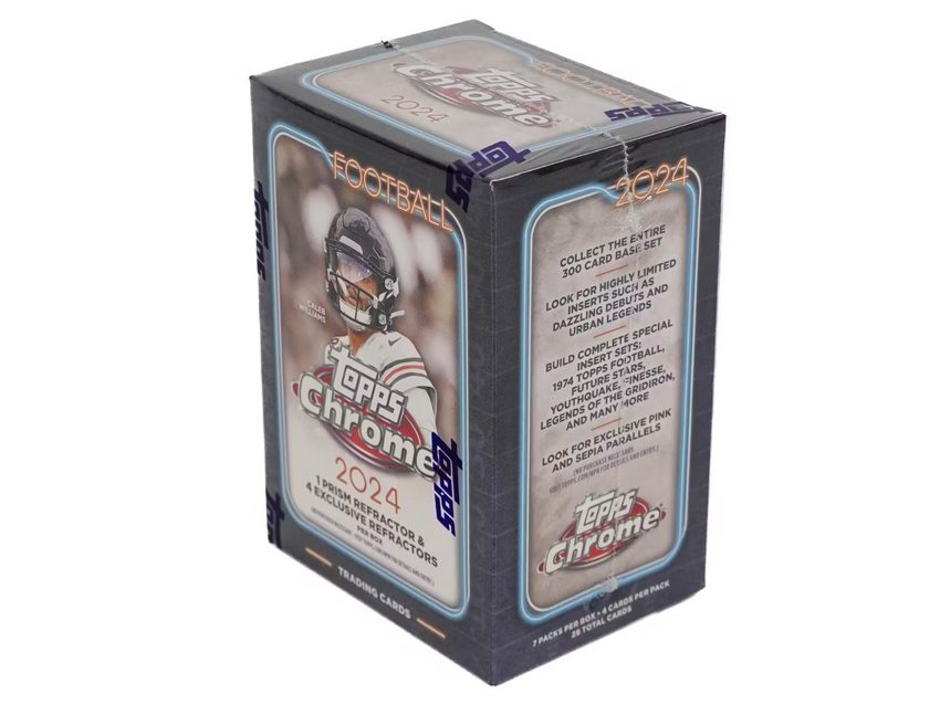2024 Topps Chrome Football 7-Pack Blaster Box