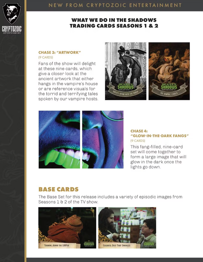 2024 Cryptozoic What We Do in the Shadows Seasons 1 & 2 Trading Cards Hobby Box (Pre Order)