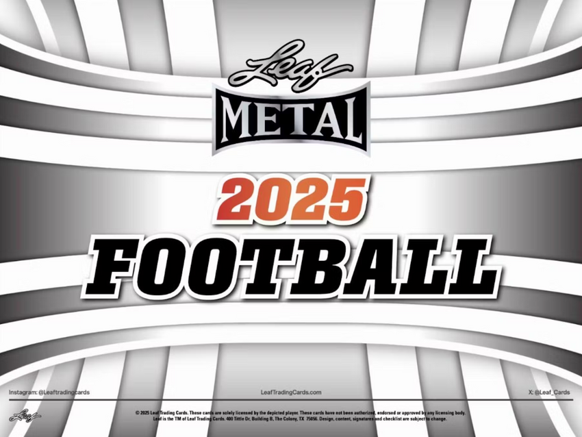 2025 Leaf Metal Football Jumbo Box