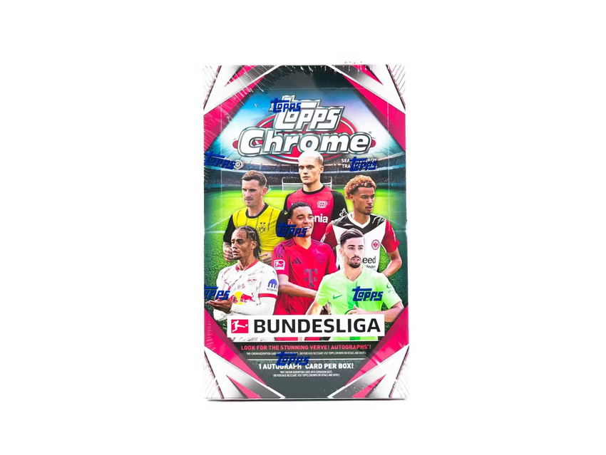 2024-25 Topps Chrome Bundesliga Soccer Hobby Box | Haaland Kane