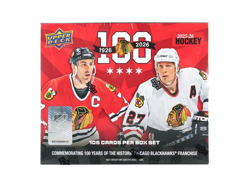 2025-26 Upper Deck Chicago Blackhawks Centennial Hockey Box Set
