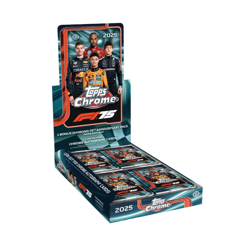 2025 Topps Chrome F1 Formula 1 Hobby Box (Pre Order)