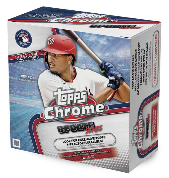 2025 Topps Chrome Update Series Baseball Mega Box – Cherry