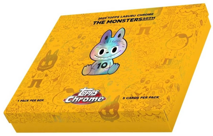 2025 Topps Chrome Labubu 10th Anniversary Hobby Box – Cherry