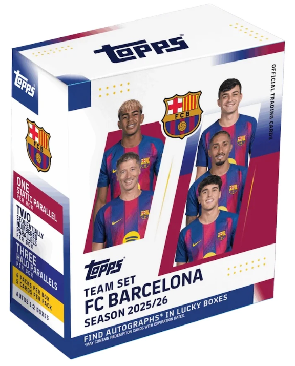 2025-26 Topps FC Barcelona Soccer Team Set
